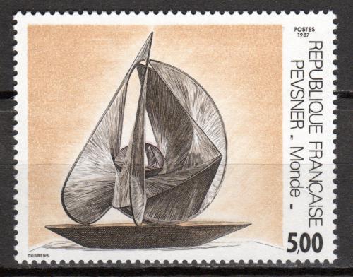 Poštová známka Francúzsko 1987 Plastika, Antoine Pevsner Mi# 2631