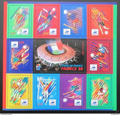 Poštové známky Francúzsko 1998 MS ve futbale Mi# Block 17 Kat 13€