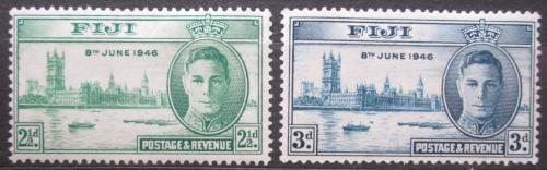Poštové známky Fidži 1946 Londýnský parlament Mi# 112-13