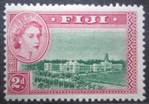 Poštová známka Fidži 1954 Vládní budovy Mi# 127