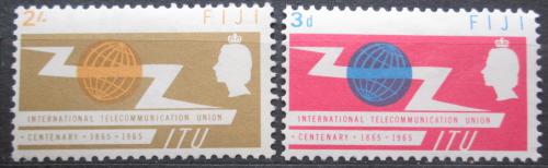 Poštové známky Fidži 1965 ITU, 100. výroèie Mi# 183-84 Kat 5€