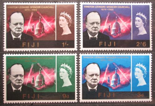 Poštové známky Fidži 1966 Winston Churchill Mi# 187-90 Kat 7.50€