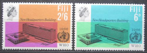 Poštové známky Fidži 1966 Budovy WHO v Ženevì Mi# 196-97 Kat 7.50€