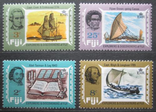 Poštové známky Fidži 1970 Objavy a objevitelé Mi# 265-68 Kat 9€