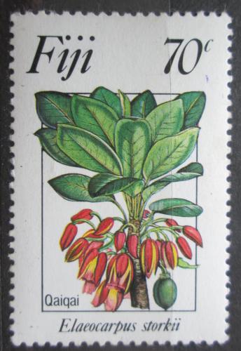 Poštová známka Fidži 1984 Elaeocarpus storkii Mi# 507