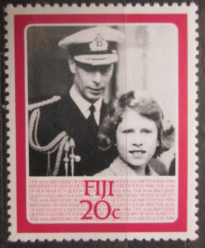 Poštová známka Fidži 1986 Krá¾ovna Alžbeta II. Mi# 538