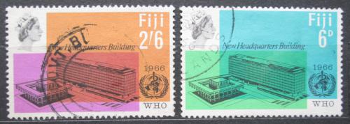 Poštové známky Fidži 1966 Budovy WHO v Ženevì Mi# 196-97 Kat 5€