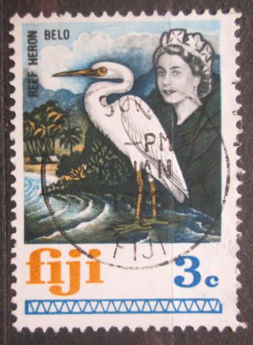 Poštová známka Fidži 1969 Volavka pobøežní Mi# 234 