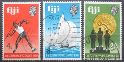 Poštové známky Fidži 1969 Jihopacifické športové hry Mi# 252-54