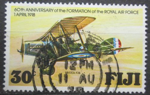 Poštová známka Fidži 1978 Bojové letadlo Bristol F. 2B Mi# 378