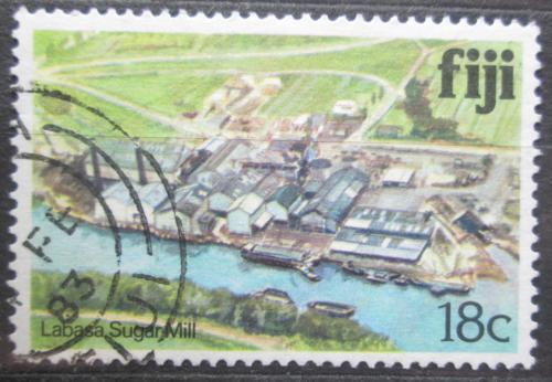 Poštová známka Fidži 1980 Závod na zpracování cukrové tøtiny Mi# 407 I 