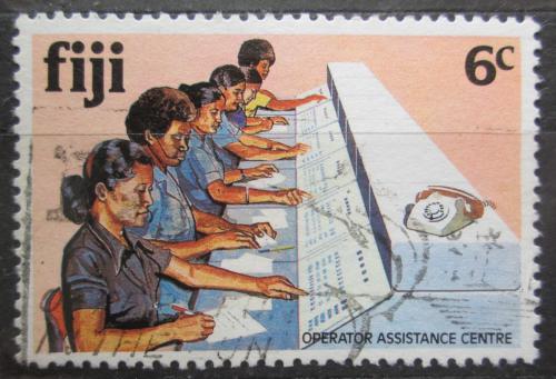 Poštová známka Fidži 1981 Telefonní centrála Mi# 439