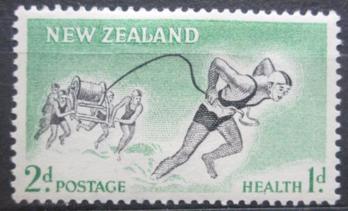 Poštová známka Nový Zéland 1957 Záchranári Mi# 371