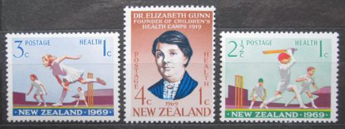 Poštové známky Nový Zéland 1969 Kriket Mi# 504-06 