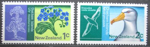 Poštové známky Nový Zéland 1970 Fauna a flóra ostrova Chatham Mi# 548-49