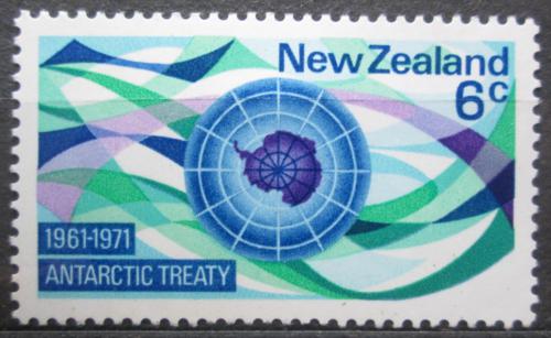 Poštová známka Nový Zéland 1971 Dohoda o Antarktidì, 10. výroèie Mi# 557