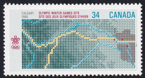 Poštová známka Kanada 1986 ZOH Calgary Mi# 986