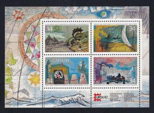 Poštové známky Kanada 1986 Objavy Mi# Block 5 Kat 6€