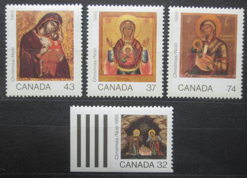 Poštové známky Kanada 1988 Vianoce Mi# 1109-12 Kat 4.60€