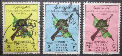 Poštové známky Irak 1964 Den armády Mi# 373-75