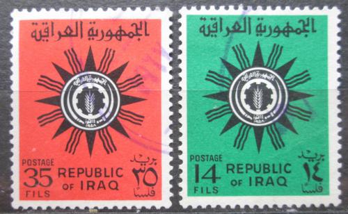 Poštové známky Irak 1966 Štátny znak Mi# 459-60