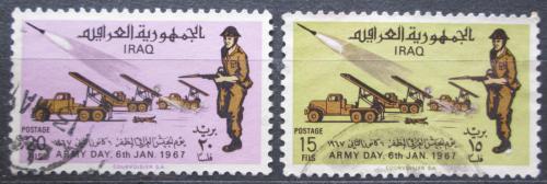 Poštové známky Irak 1967 Den armády Mi# 472-73