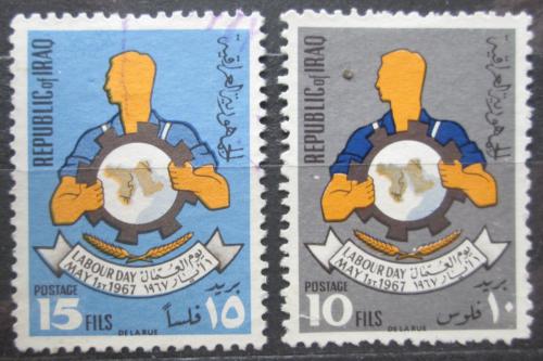 Poštové známky Irak 1967 Den práce Mi# 482-83