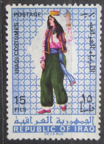 Poštová známka Irak 1967 ¼udový kroj Mi# 495