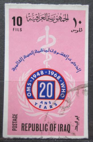 Poštová známka Irak 1968 WHO, 20. výroèie neperf. Mi# 535 B
