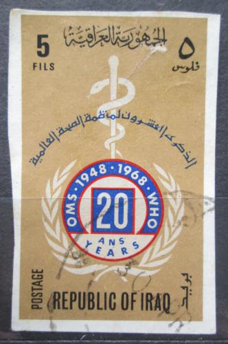 Poštová známka Irak 1968 WHO, 20. výroèie neperf. Mi# 536 B