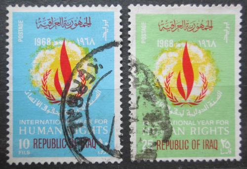 Poštové známky Irak 1968 Deklarace lidských práv, 20. výroèie Mi# 539-40