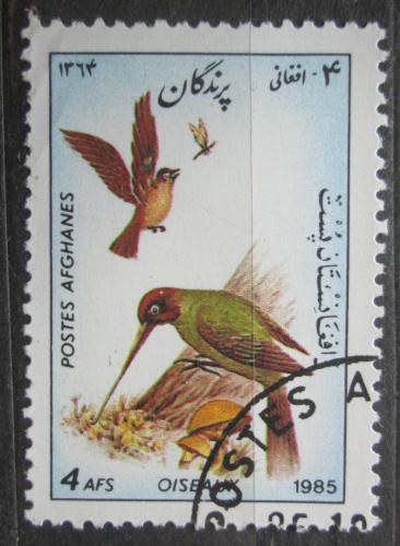 Poštová známka Afganistan 1985 Vtáci Mi# 1446