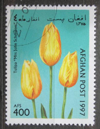 Poštová známka Afganistan 1997 Tulipány Mi# 1720