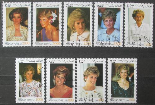 Poštové známky Afganistan 1998 Princezna Diana Mi# 1775-83
