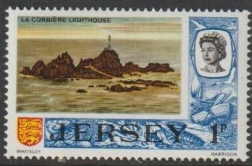 Poštová známka Jersey 1970 Maják La Corbière Mi# 35