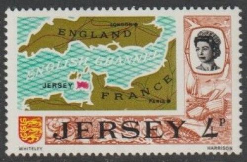 Potov znmka Jersey 1970 Mapa Mi# 41 - zvi obrzok