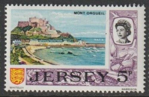Poštová známka Jersey 1970 Hrad Mont Orgueil Mi# 42