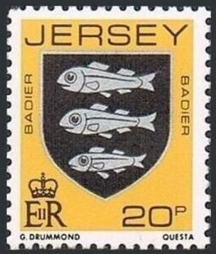 Potov znmka Jersey 1981 Erb rodiny Badier Mi# 269