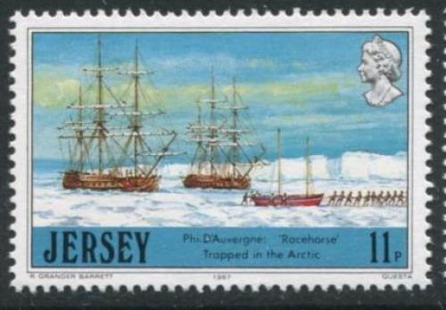 Poštová známka Jersey 1987 Plachetnice Mi# 409