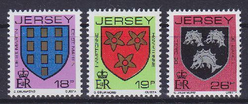 Poštové známky Jersey 1988 Rodinné erby Mi# 439-41 Kat 3.50€