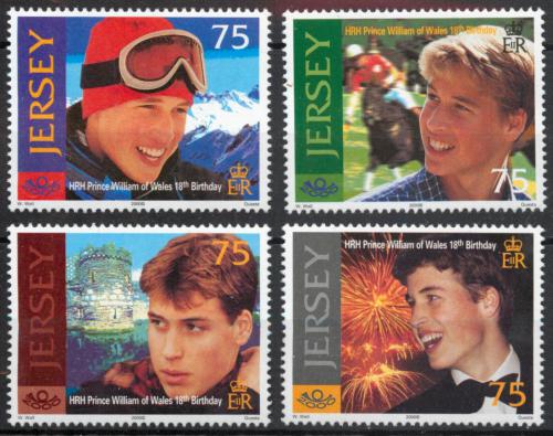 Poštové známky Jersey 2000 Princ William Mi# 945-48 Kat 12€