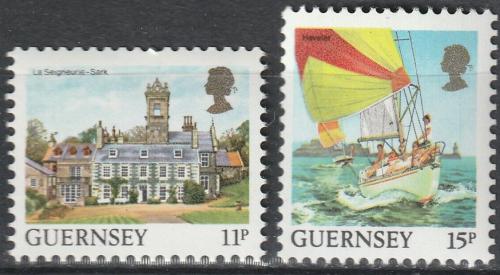 Potov znmky Guernsey 1987 Turistick zaujmavosti Mi# A392-B392 - zvi obrzok