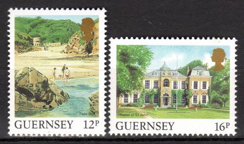 Potovn znmky Guernsey 1988 Turistick zajmavosti Mi# 413-14