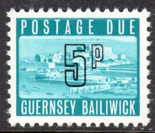 Poštová známka Guernsey 1971 Hrad Cornet, doplatná Mi# 13