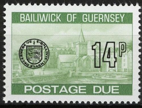 Poštová známka Guernsey 1980 St. Peter Port, doplatná Mi# 28