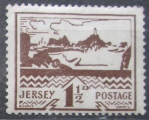 Poštová známka Jersey, nìmecká okupace 1943 Maják La Corbière Mi# 5 Kat 8€