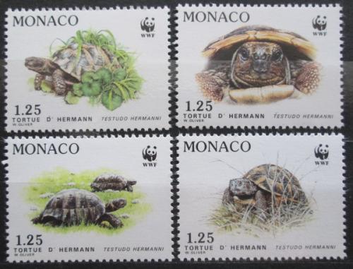 Poštové známky Monako 1991 Korytnaèka zelenavá, WWF Mi# 2046-49