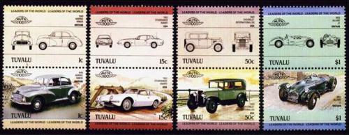 Poštové známky Tuvalu 1984 Automobily Mi# 268-75 Kat 6€