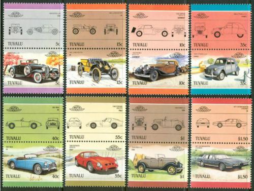 Poštové známky Tuvalu 1985 Automobily Mi# 334-49 Kat 11€