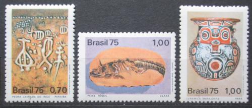 Potov znmky Brazlie 1975 Archeologick nlezy Mi# 1491-93